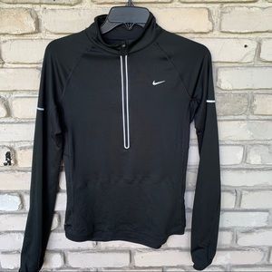 Nike dri fit  running jacket with half zip